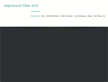 Tablet Screenshot of blog.expressionfiberarts.com